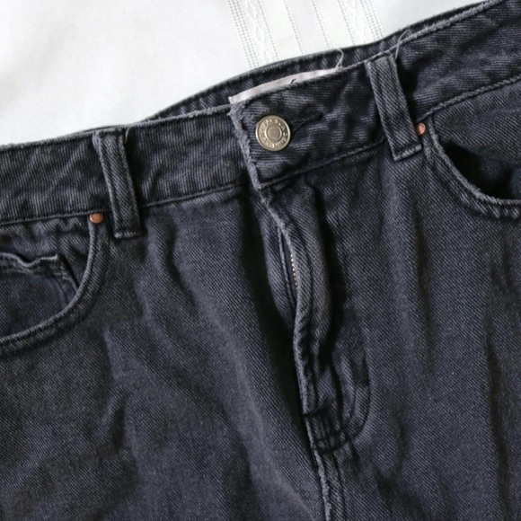 Black denim mini skirt - Picture 4 of 4